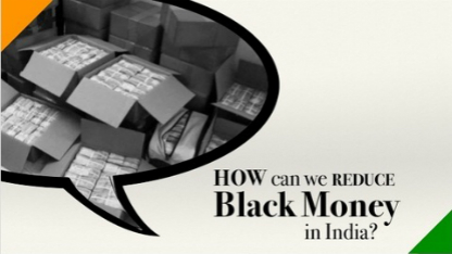 How can we reduce black money in India?